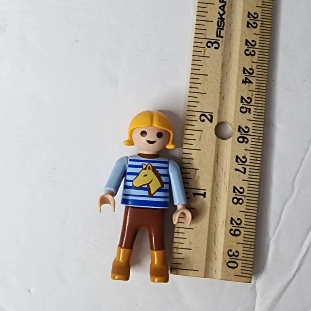 Playmobil Figure Dollhouse Farm Girl Child Pony Horse Shirt 1992
